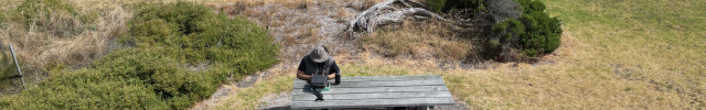 Photo of myself taken from the drone while I pilot the drone